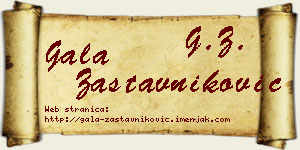 Gala Zastavniković vizit kartica
